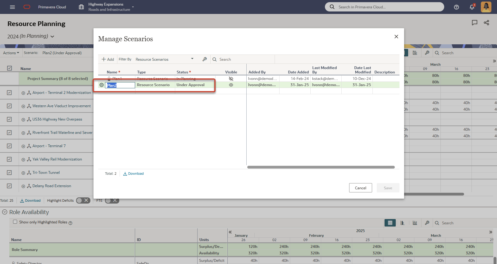OPC New Update Resource Planning