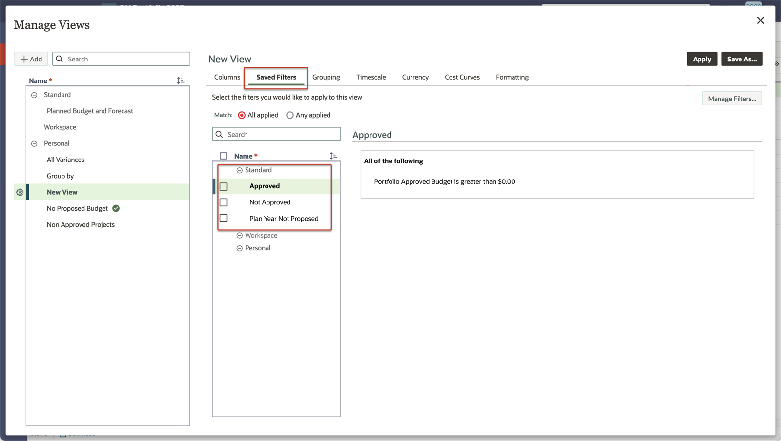 Manage Views